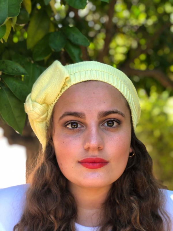 BÉRET JAUNE CLAIR "SAINT GERMAINS"