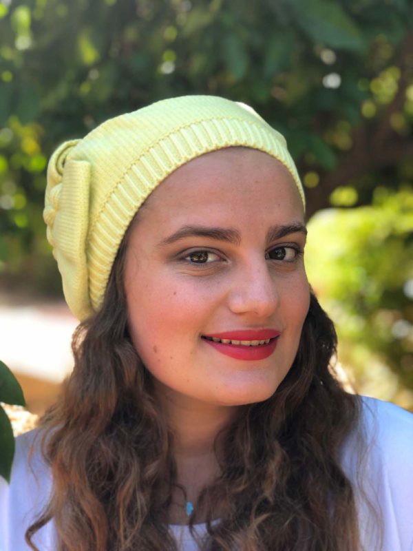 BÉRET JAUNE CLAIR "CLICHY"