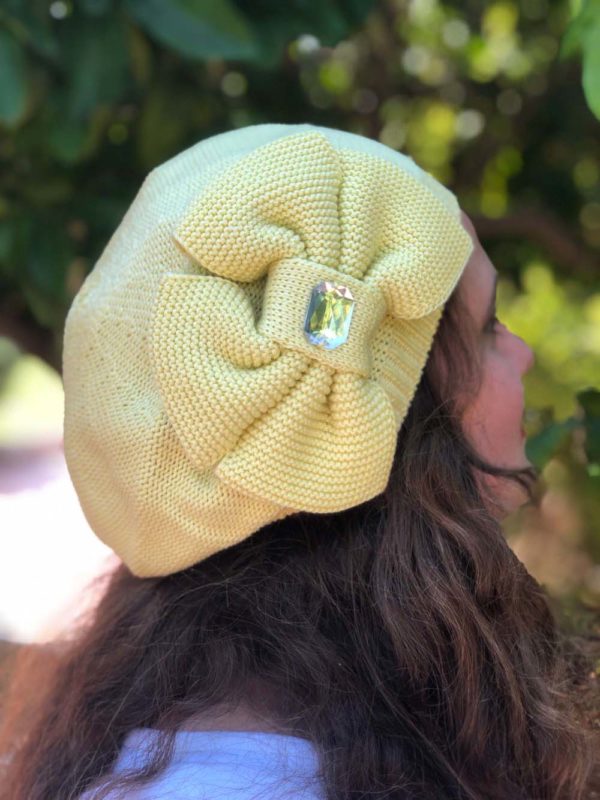 BÉRET JAUNE CLAIR "LE LOUVRE" – Image 2