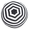 RIVIÉRA" BLACK & WHITE FINE KNIT BERET - Image 3