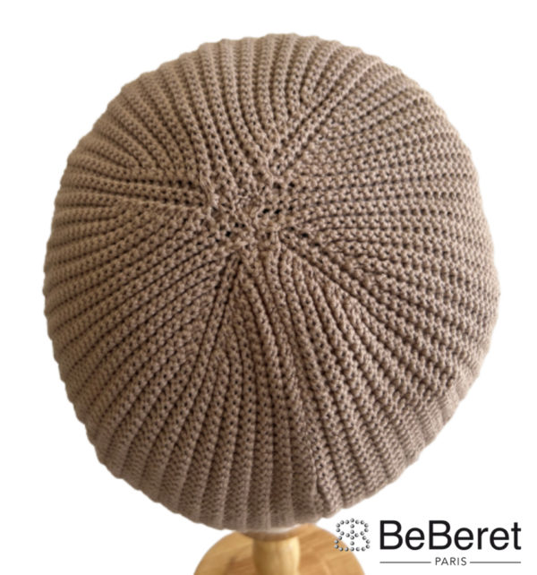 BÉRET "DIORE" BEIGE EN MAILLE JERSEY – Image 2