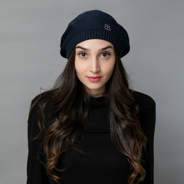 BÉRET "PARIS" BLEU MARINE – Image 2