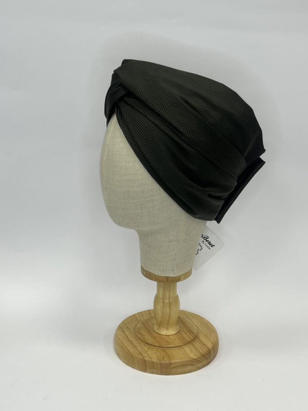 Turban "MALKA" - VERT & NOIR – Image 3