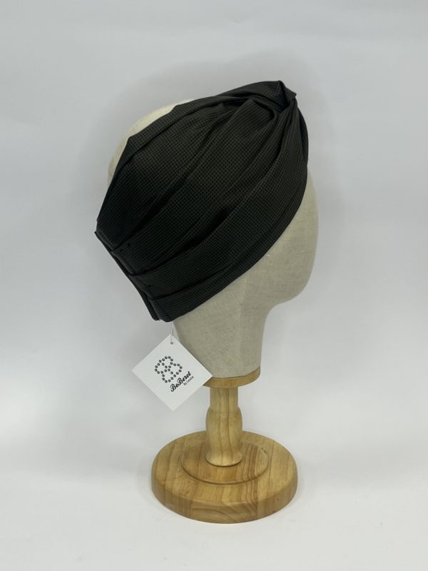 Turban "MALKA" - VERT & NOIR – Image 4