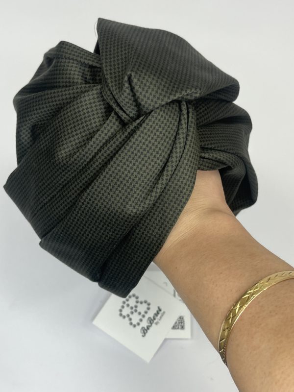 Turban "MALKA" - VERT & NOIR – Image 5