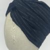 Turban "TAL" - NOIR & LUREX ARGENT