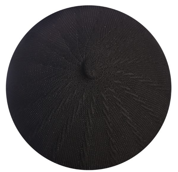 ⁦BÉRET "ARIELLE" NOIR AVEC FIL LUREX NOIR⁩ – תמונה ⁦2⁩