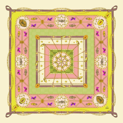 Carré de soie BeBeret Paris "VERSAILLES"